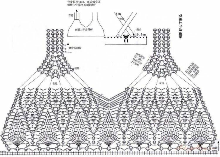 Топ лиф крючком для женщин схемы