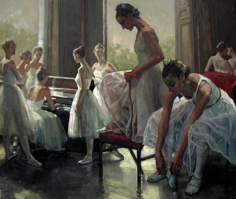 Гуань цзэцзуй балерина. Балерина живопись маслом. Картина балет лебединое озеро. Лаура найт картины балет. Сергей зленко балерины.