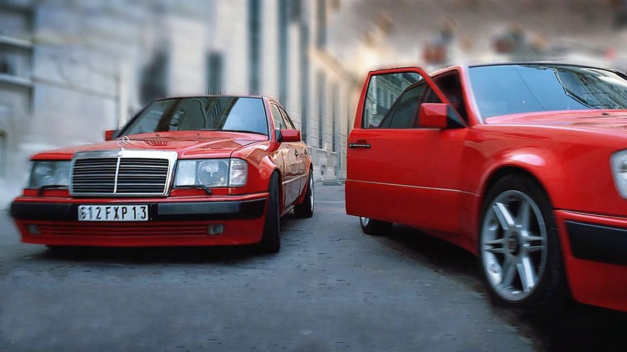 mercedes-benz w124 красный