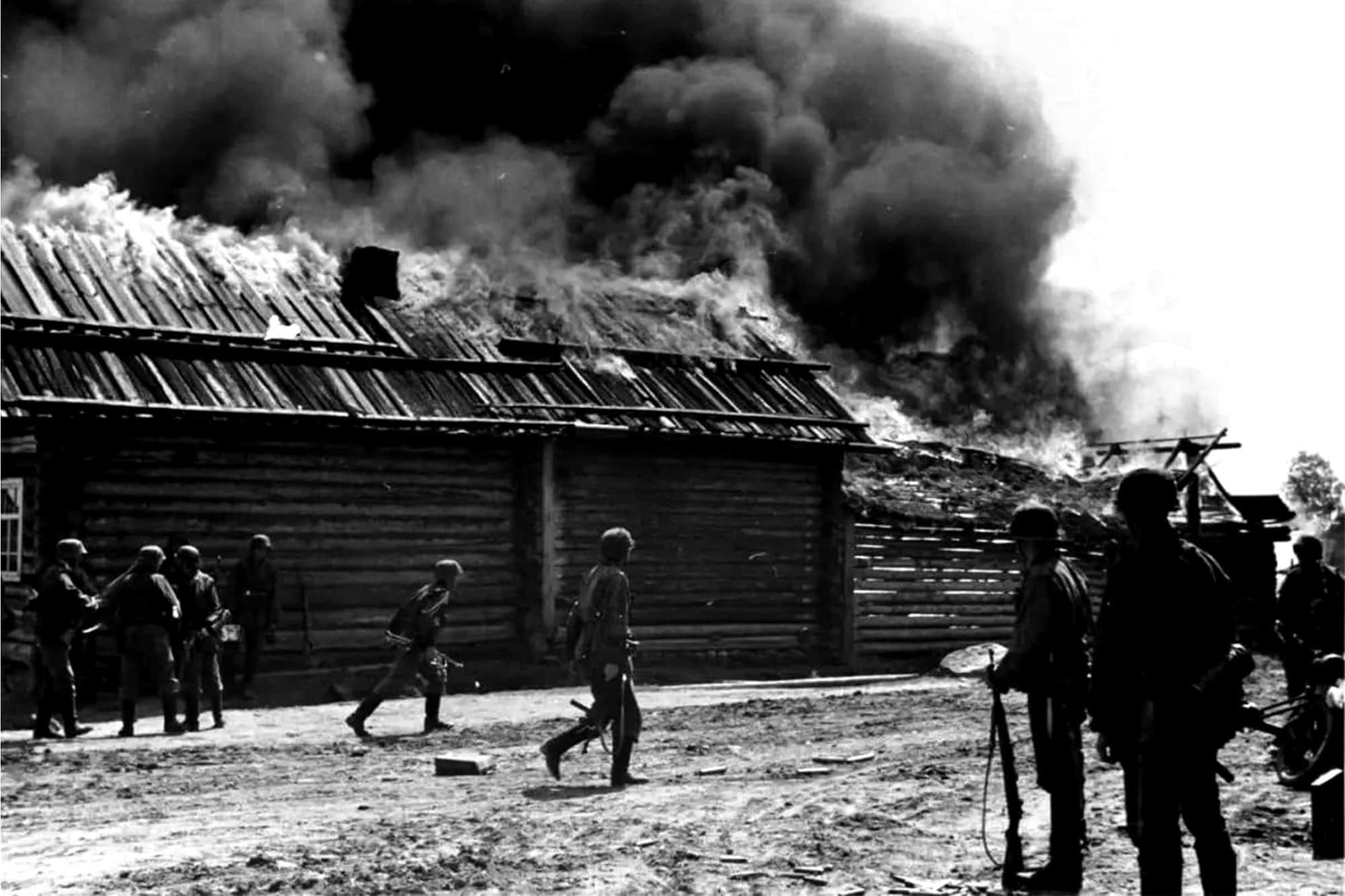 Фото сожженных деревень в годы вов