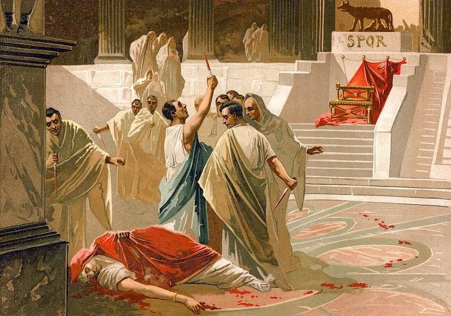 Как к вестам относились римляне. Винченцо Камуччини смерть Цезаря.