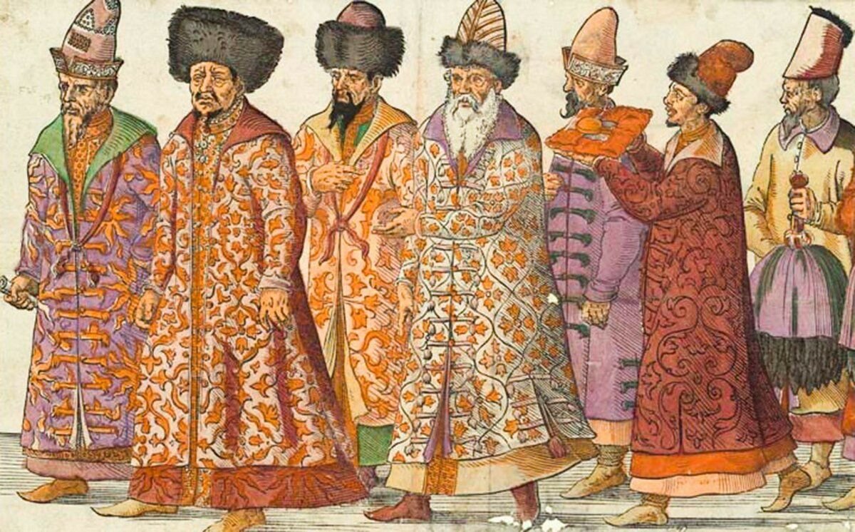 Одежда бояр Московской Руси 16 века