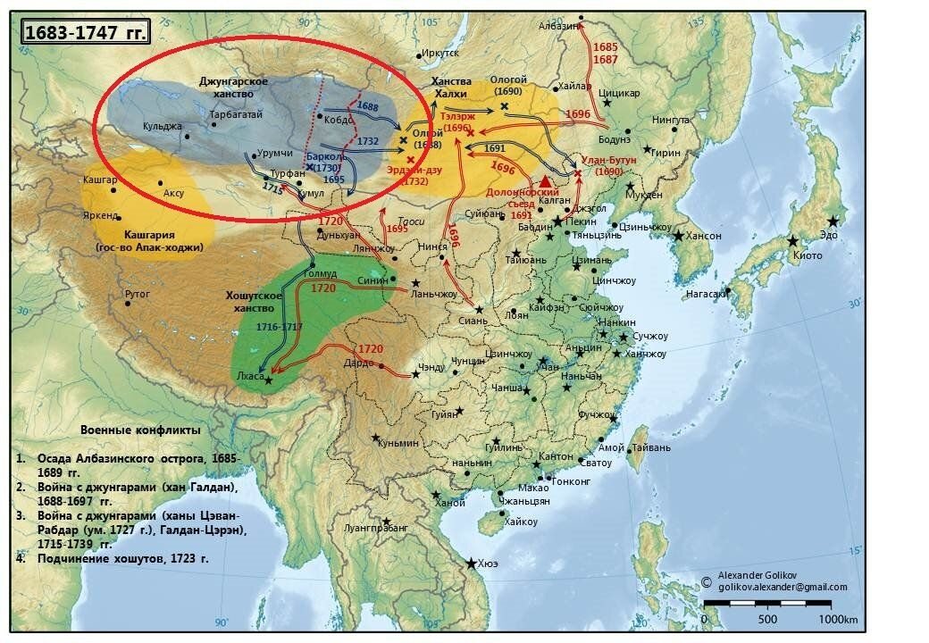 Карта джунгарии автор