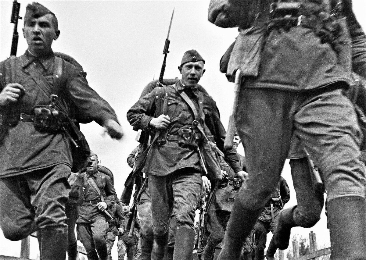 Бойцы красной армии 1941-1945