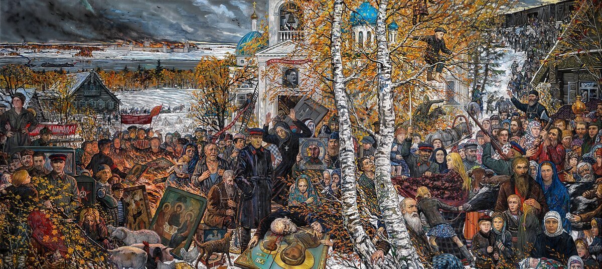 Какая картина посвящена городу разрушенному в 1937 году поле чудес