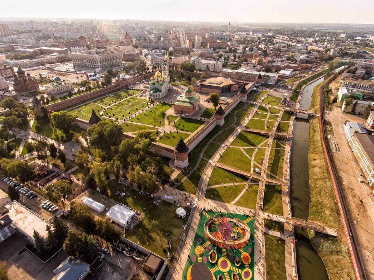 Тульский Кремль Тула с птичьего полета