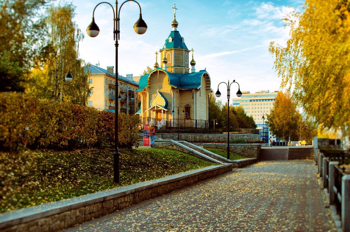 Часовня в городе Кирове красивое фото