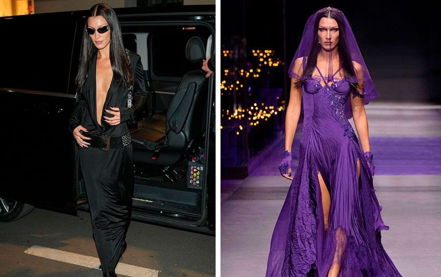 Фиолетовое Платье С Разрезом фото 10