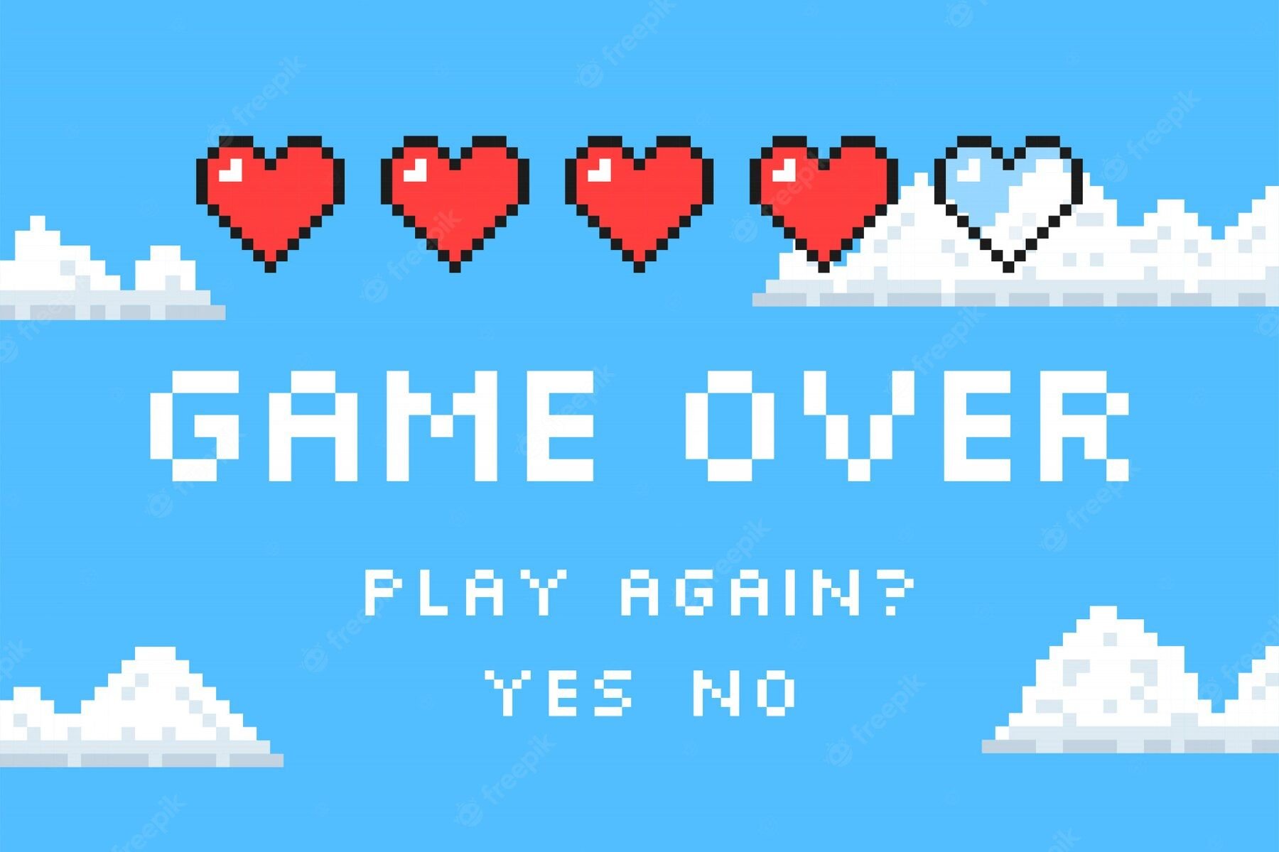 Вывеска game over пиксельная