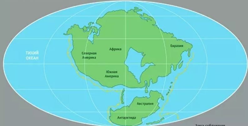 Карта мира через 50 млн лет