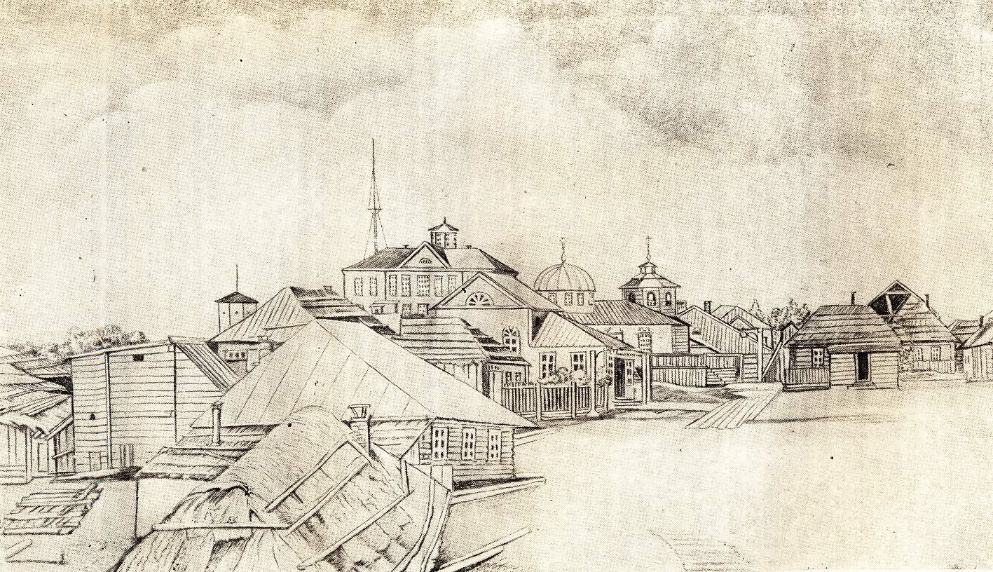 Рисунок архангельск город