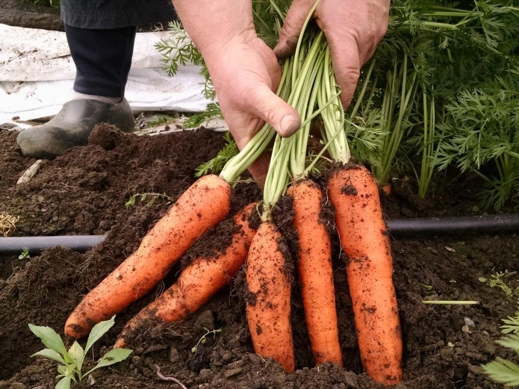 Как вырастить хороший урожай моркови. Урожай моркови. Морковь в огороде. Морковка на грядке. Огород с морковкой.