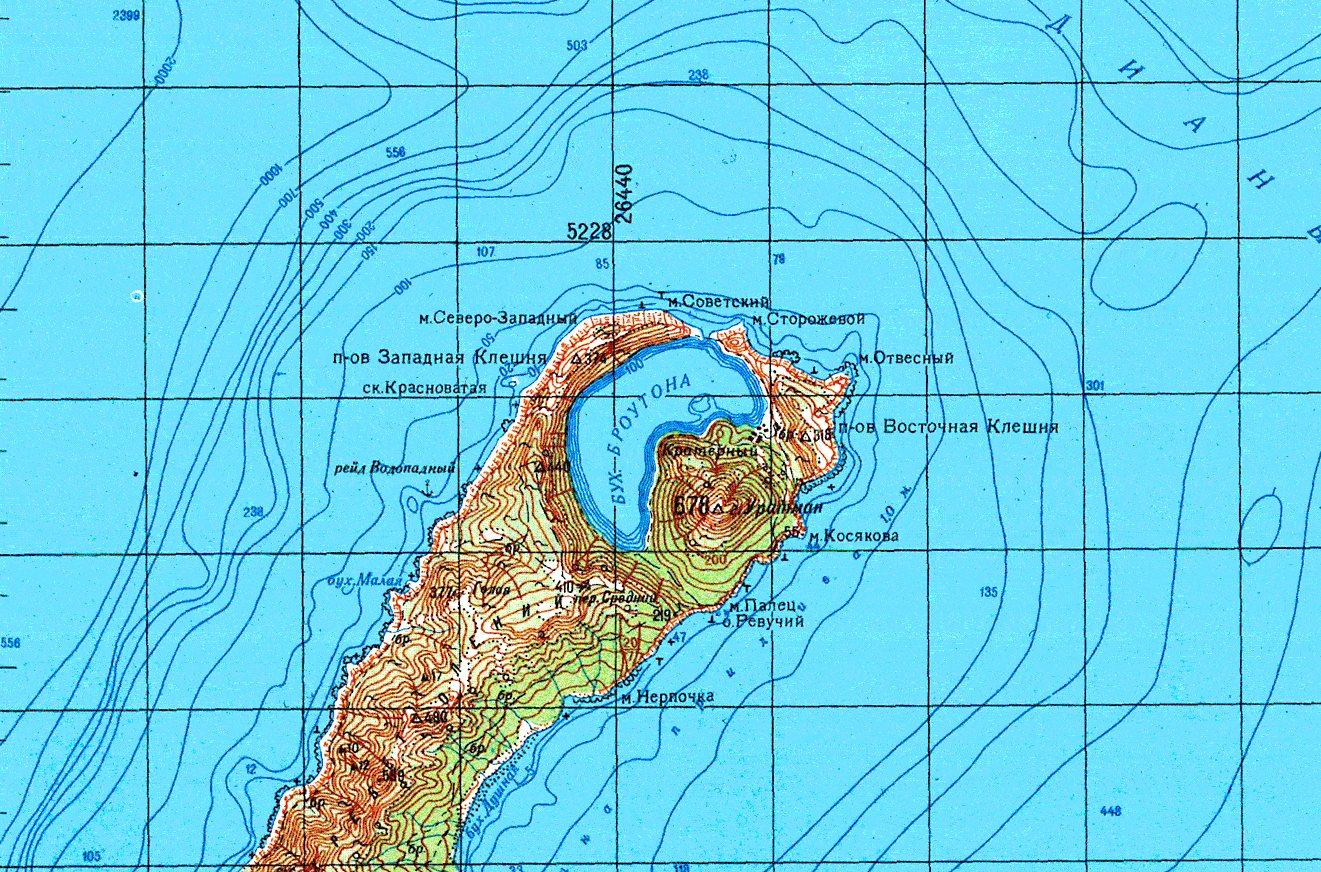 остров итуруп на карте