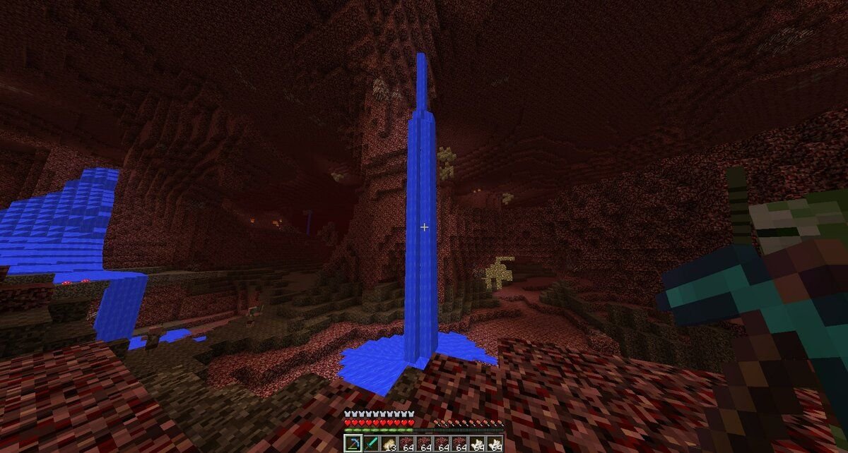 Майнкрафт вода в аду. Вода в аду майнкрафт. Адская крепость с шейдерами. Майнкрафт вода в аду. Nether minecraft 1.