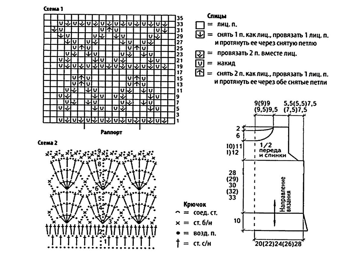 Ажурный топ крючком схемы и описание для женщин