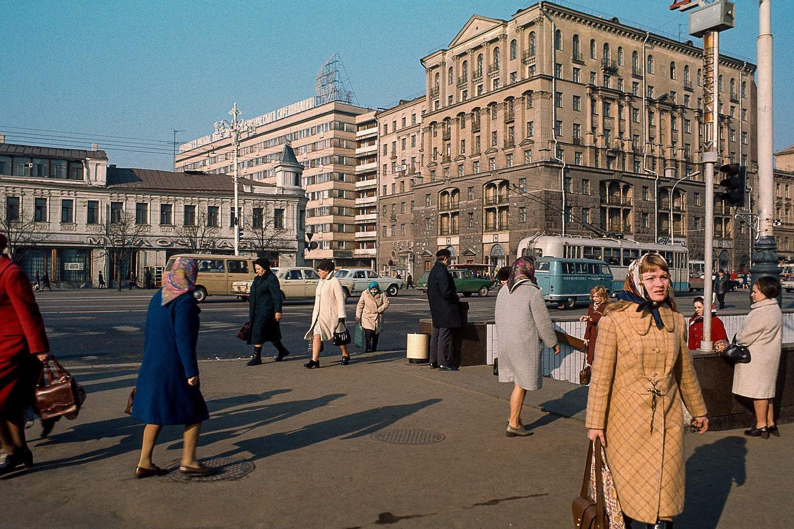 Москва в советское время и сейчас