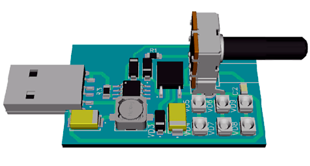 USB-LED-Светильник | Схема с регулировкой яркости | PRACTICAL ...