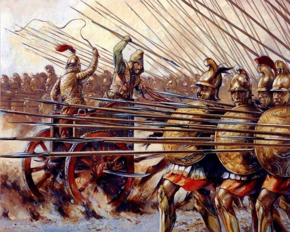 Македонский пехотинец. 331. До н. э. – битва при Гавгамелах.