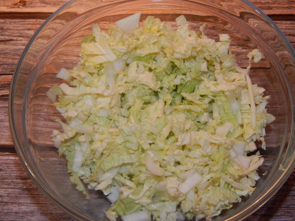 рецепты салатов с китайской капустой с фото