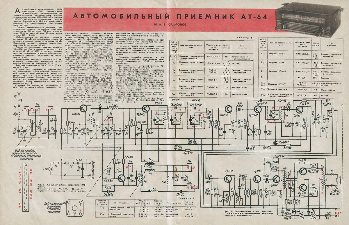 Радио москвич схема