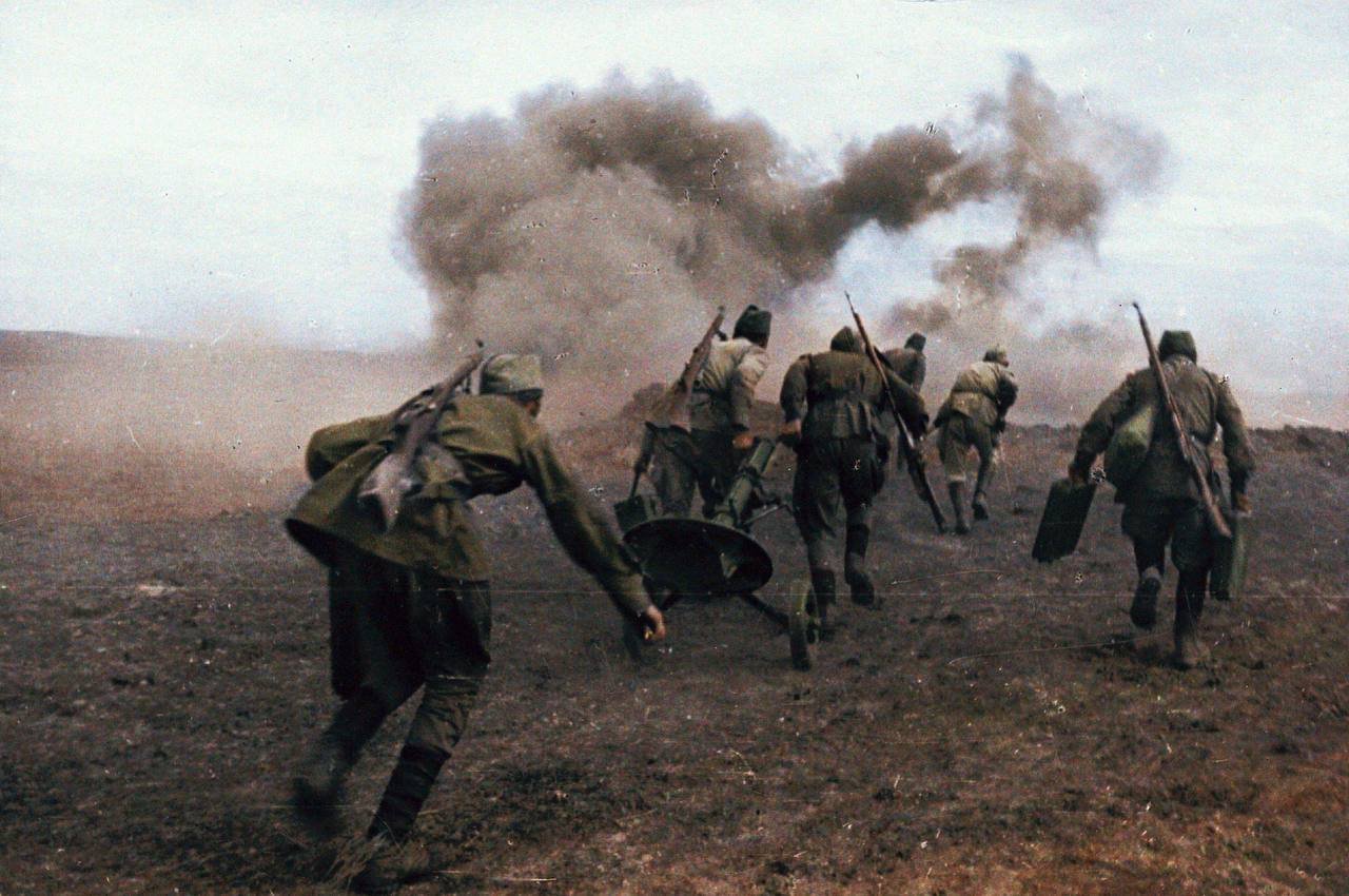 Великих сражений второй мировой. Советская пехота атака 1941.
