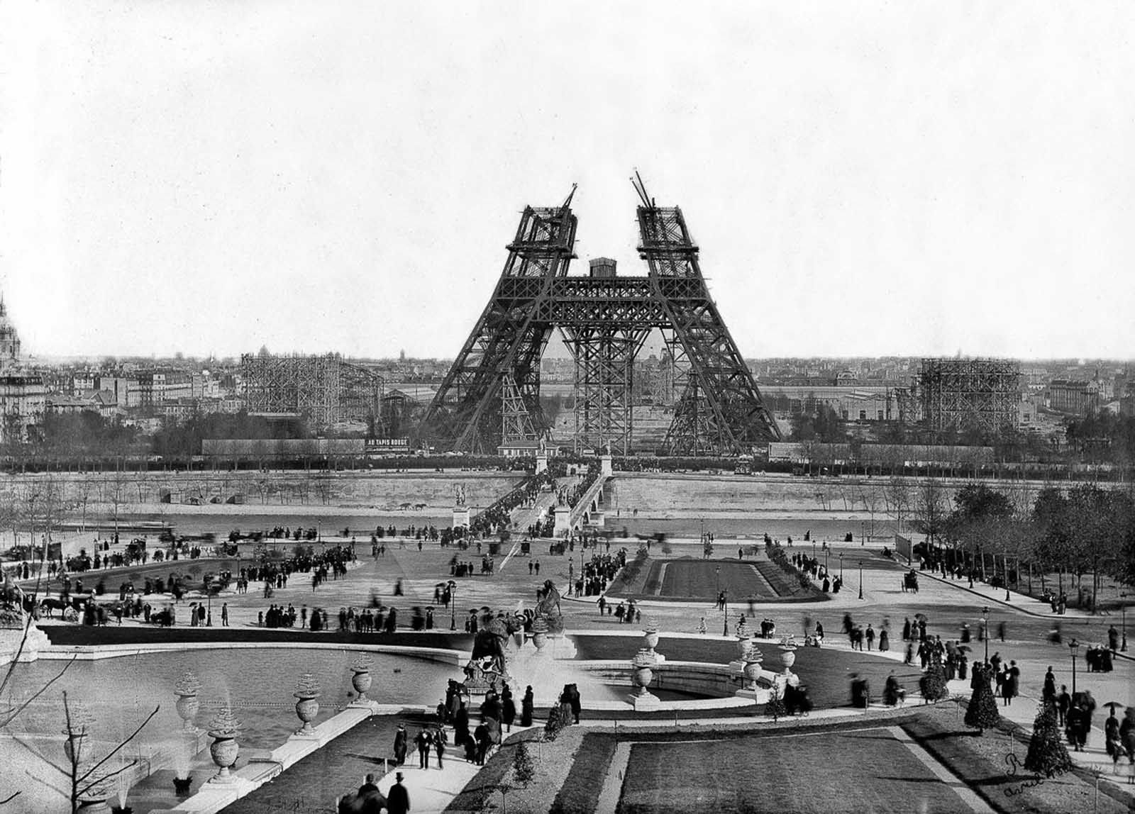 Париж 1889 Эйфелева башня