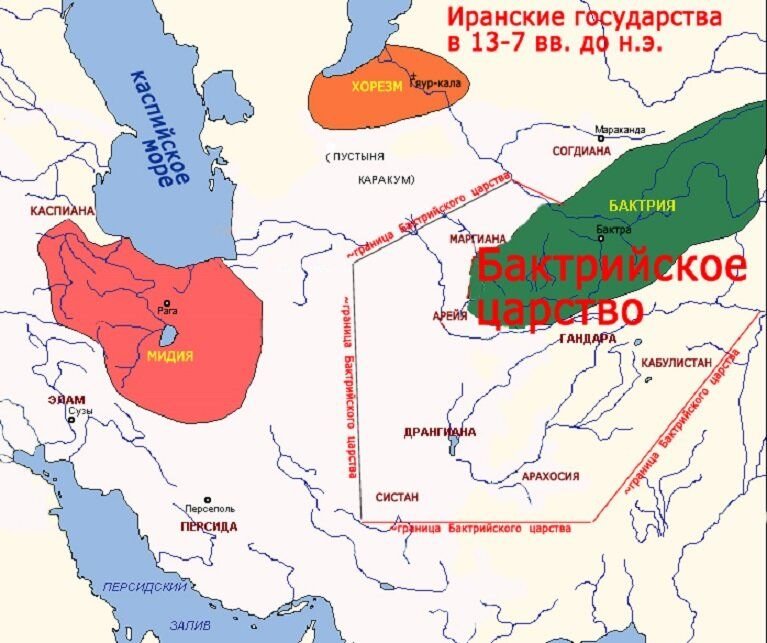 Карта хорезмской империи