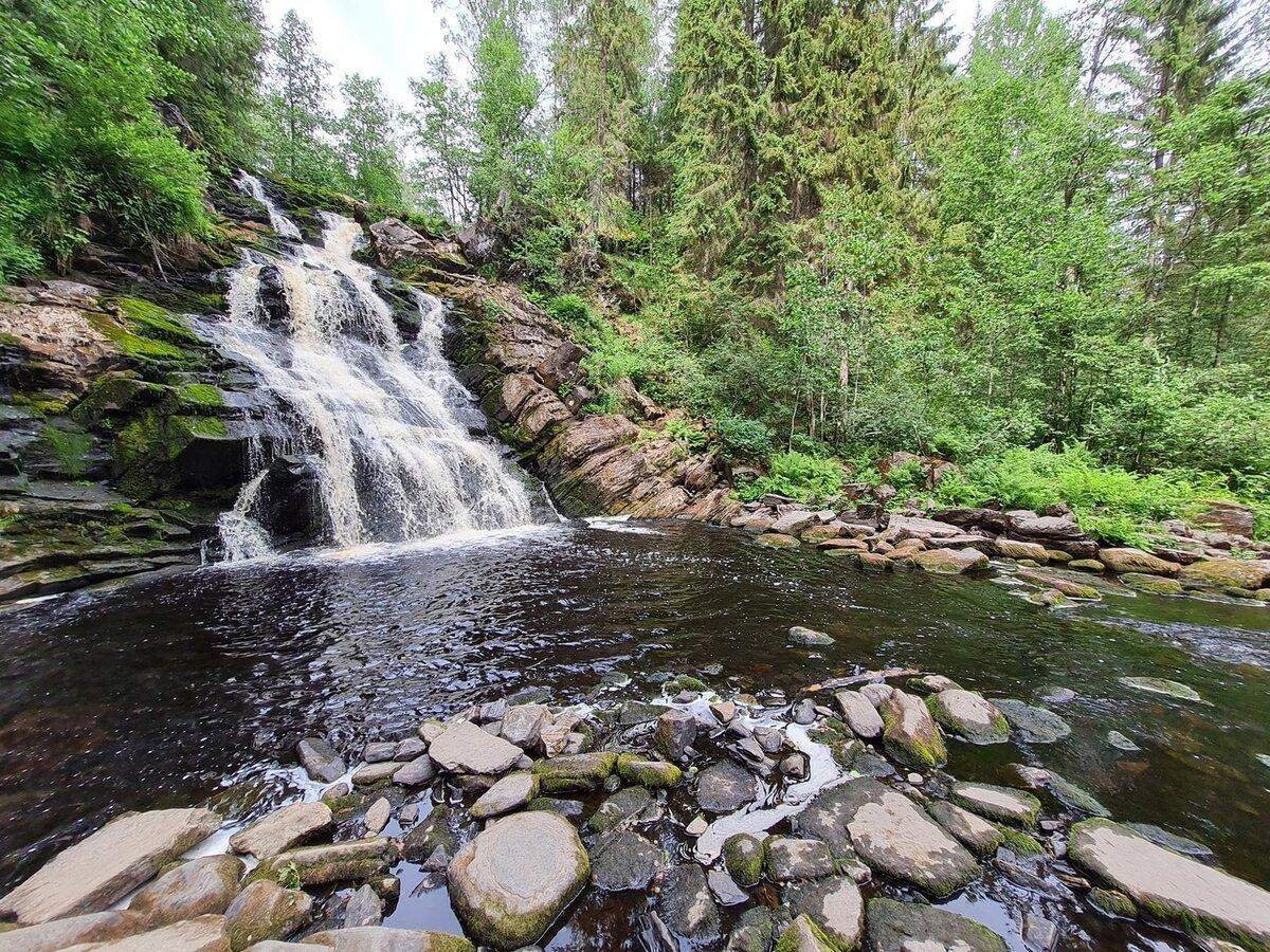 Белые мосты водопад карелия фото