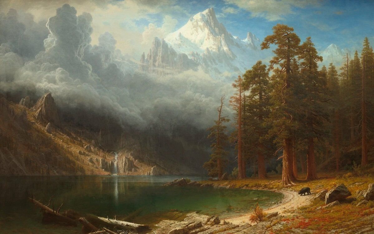 Уже в первом пейзаже. Альберт Бирштадт. Альберт Бирштадт (Albert Bierstadt; 1830-1902). Альберт Бирштадт картины. Альберт Бирштадт (1830 - 1902) – американский художник.