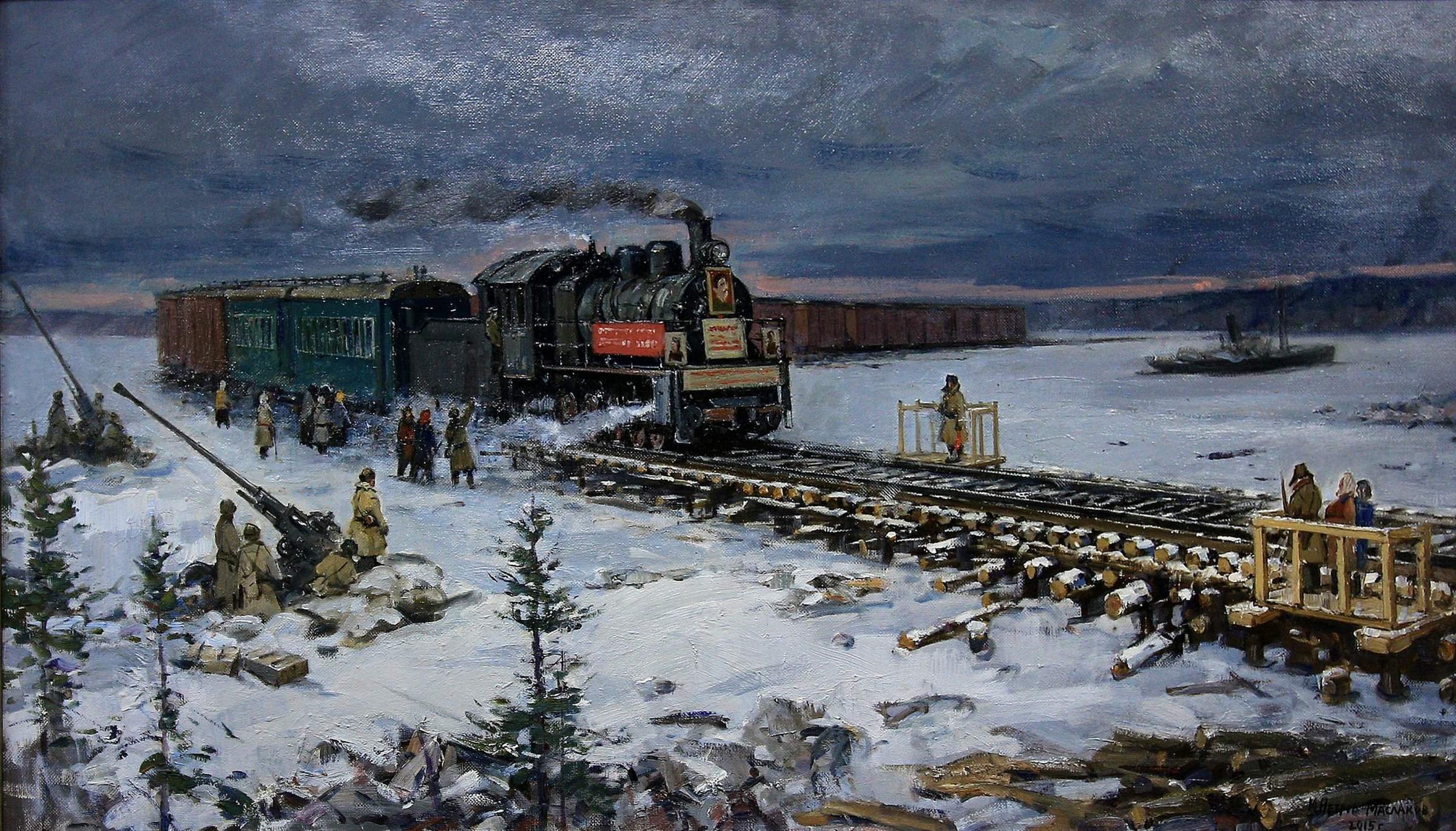 Железная дорога Шлиссельбург-Поляна 1943