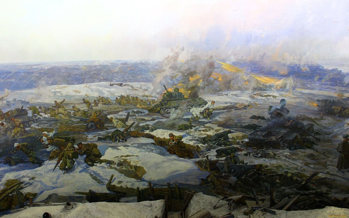 диорама взятие ростова греков. панорама в искусстве. панорама разгром немецко-фашистских войск под сталинградом. сталинградская битва. волгоградский музей панорама сталинградская битва.