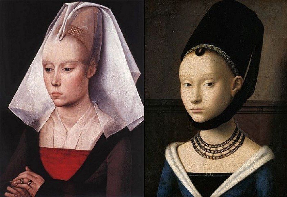 В 16 веке женщины брили себе лоб