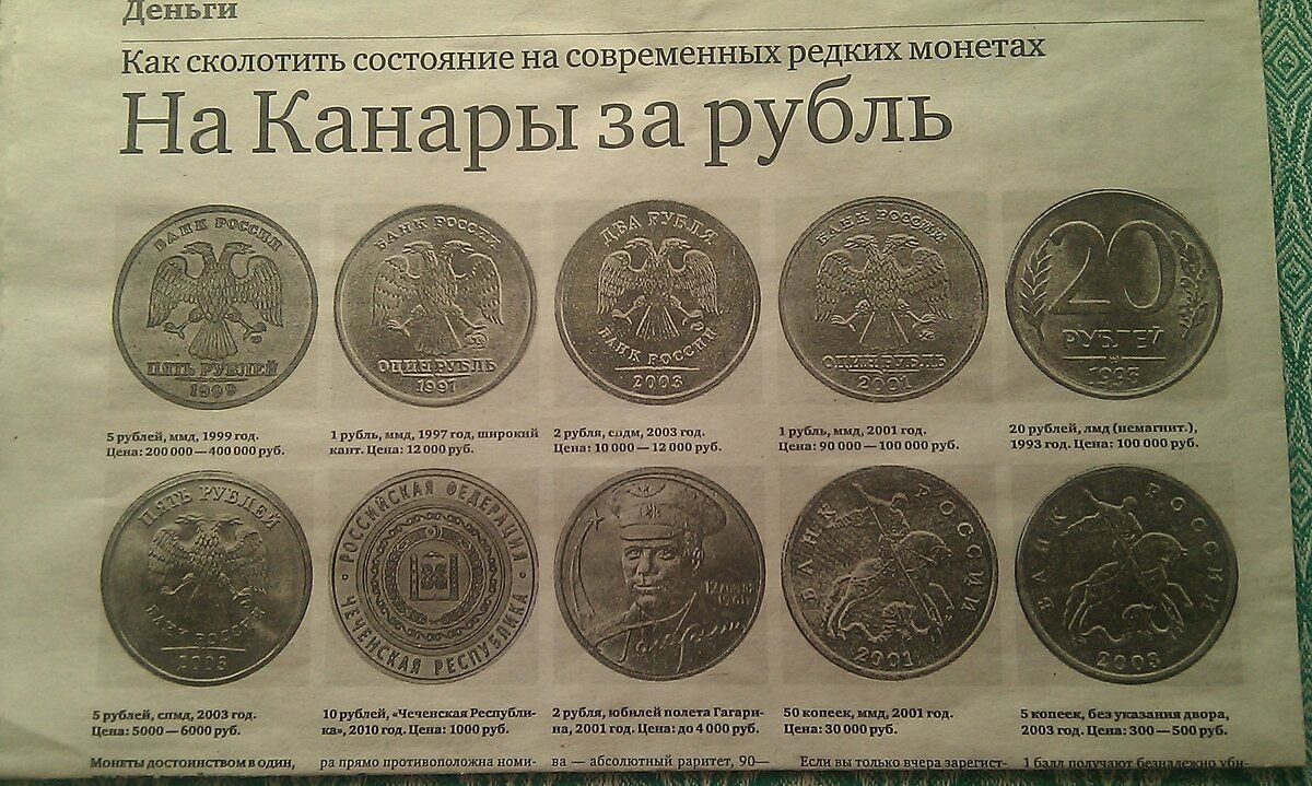 10 рублей образца 2001 года