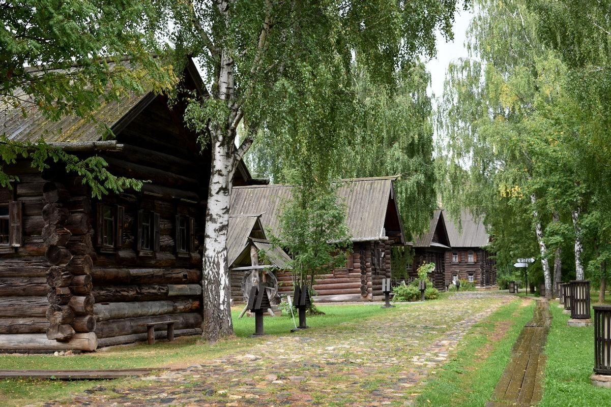 Кострома музей деревянного зодчества зимой