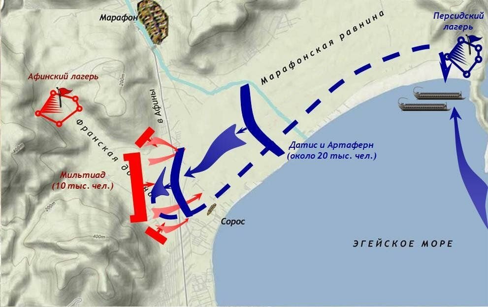 Схема марафонского сражения - 82 фото