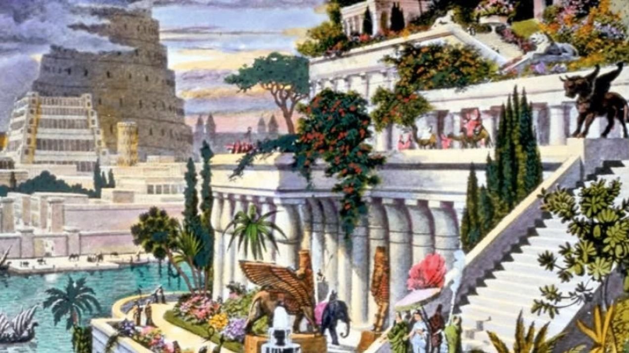 Висячие сады древний город Вавилон