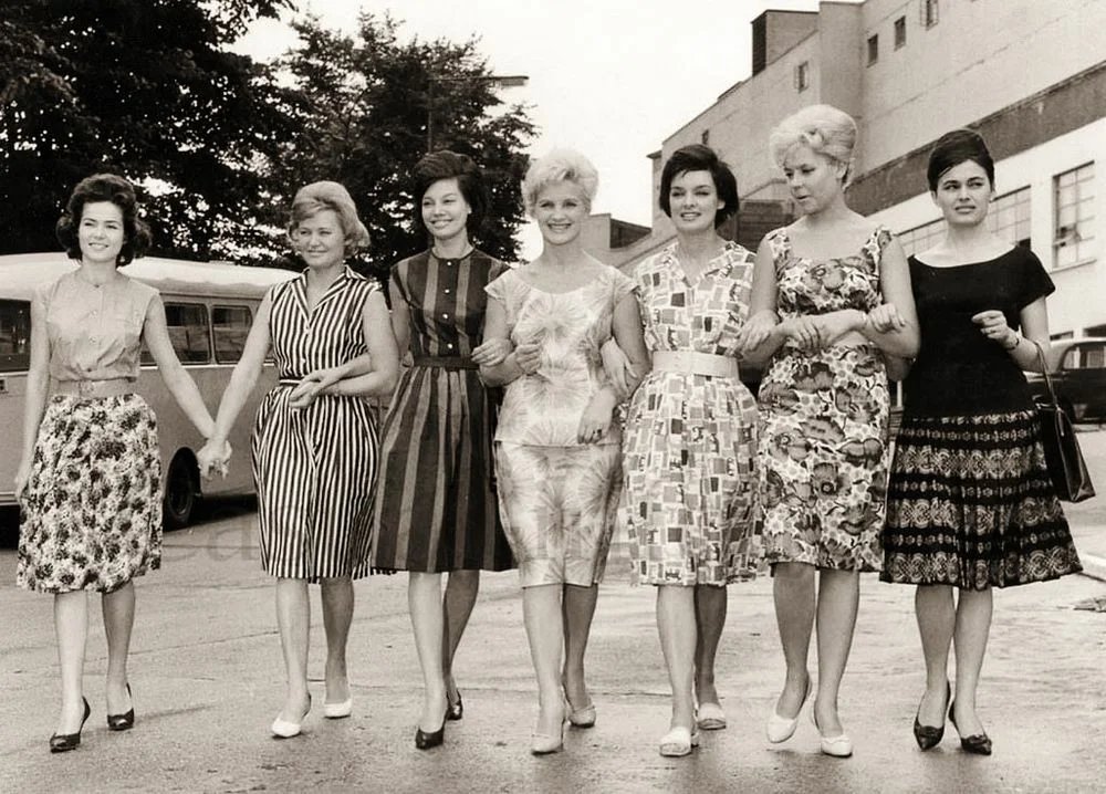 Советские манекенщицы в париже 1961