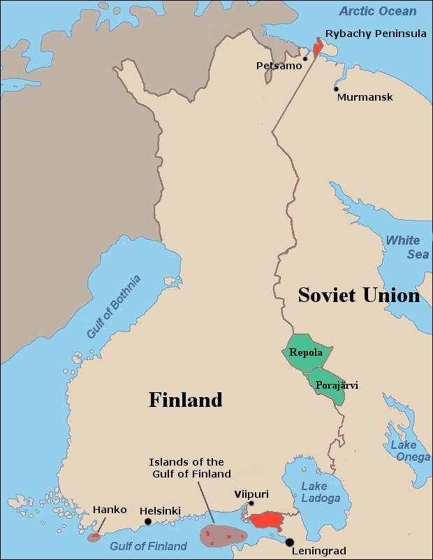 Граница финляндии до 1939 года карта - 89 фото