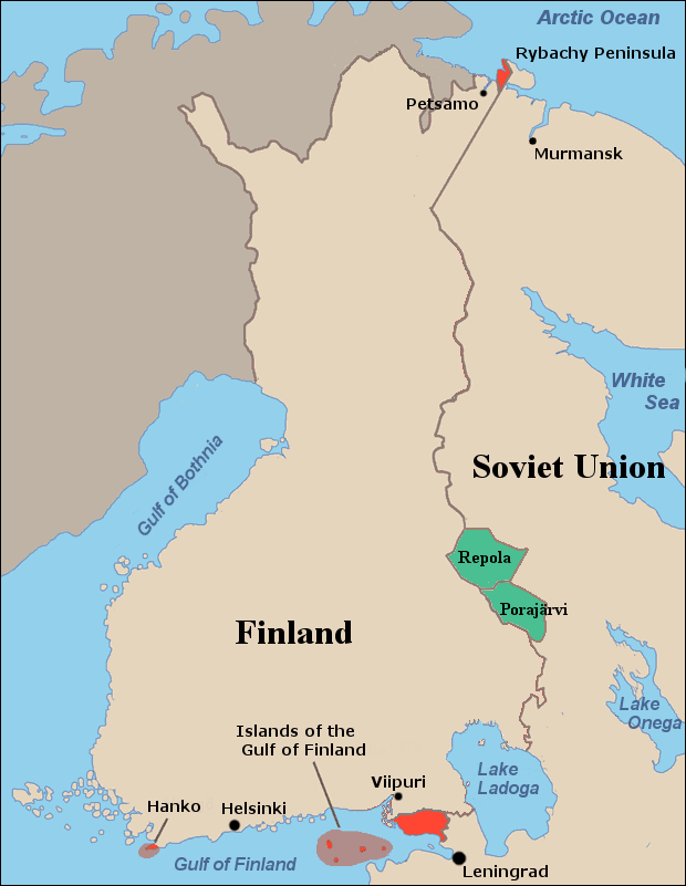 Карта финляндии до 1939 года на русском языке с городами