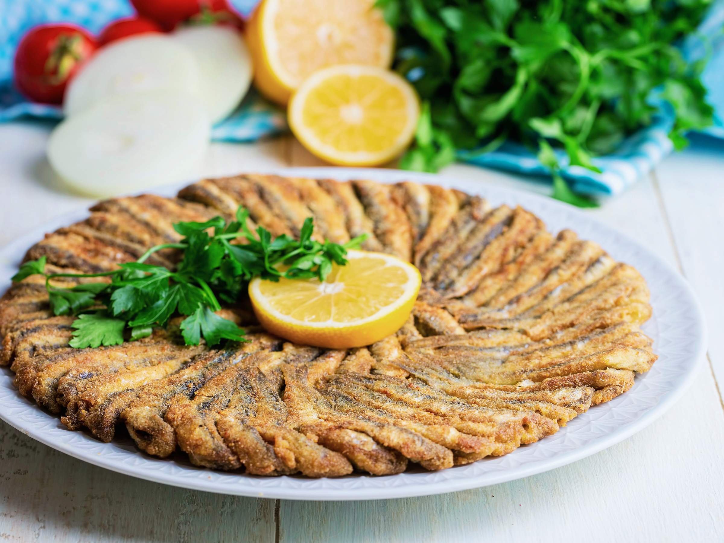 Turkish Fried anchovy