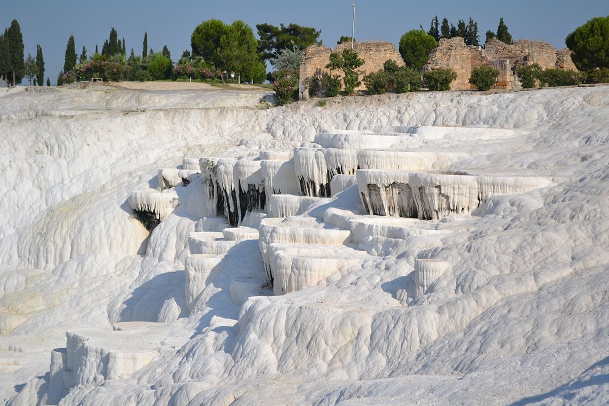 Турция соляные горы памуккале фото