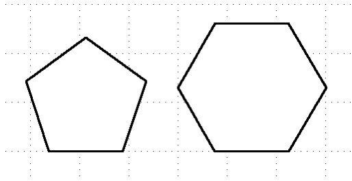 Нарисовать 6 угольник онлайн