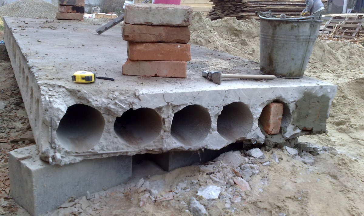 Заделка торцов плит перекрытия