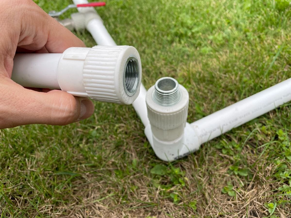 Зонт из полипропиленовых труб своими руками