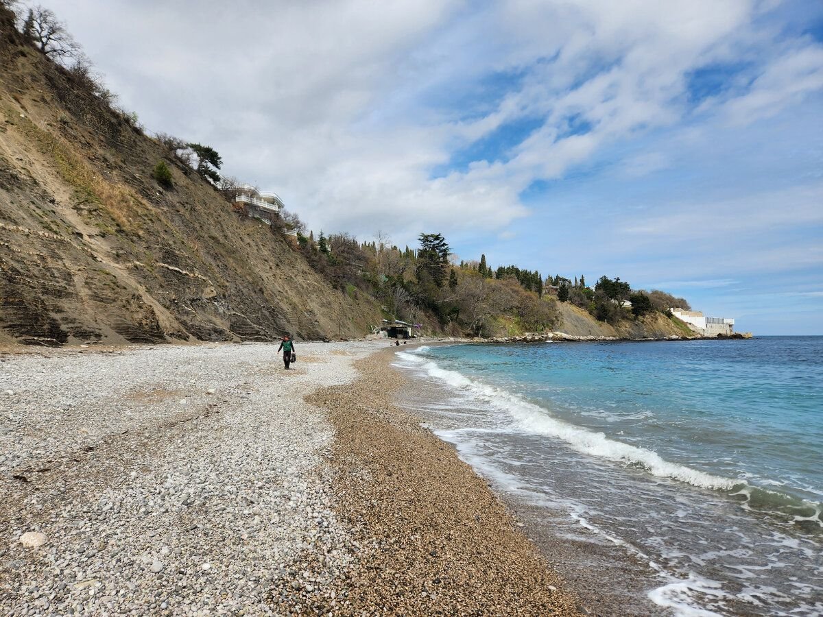 пляж зеленый мыс алупка