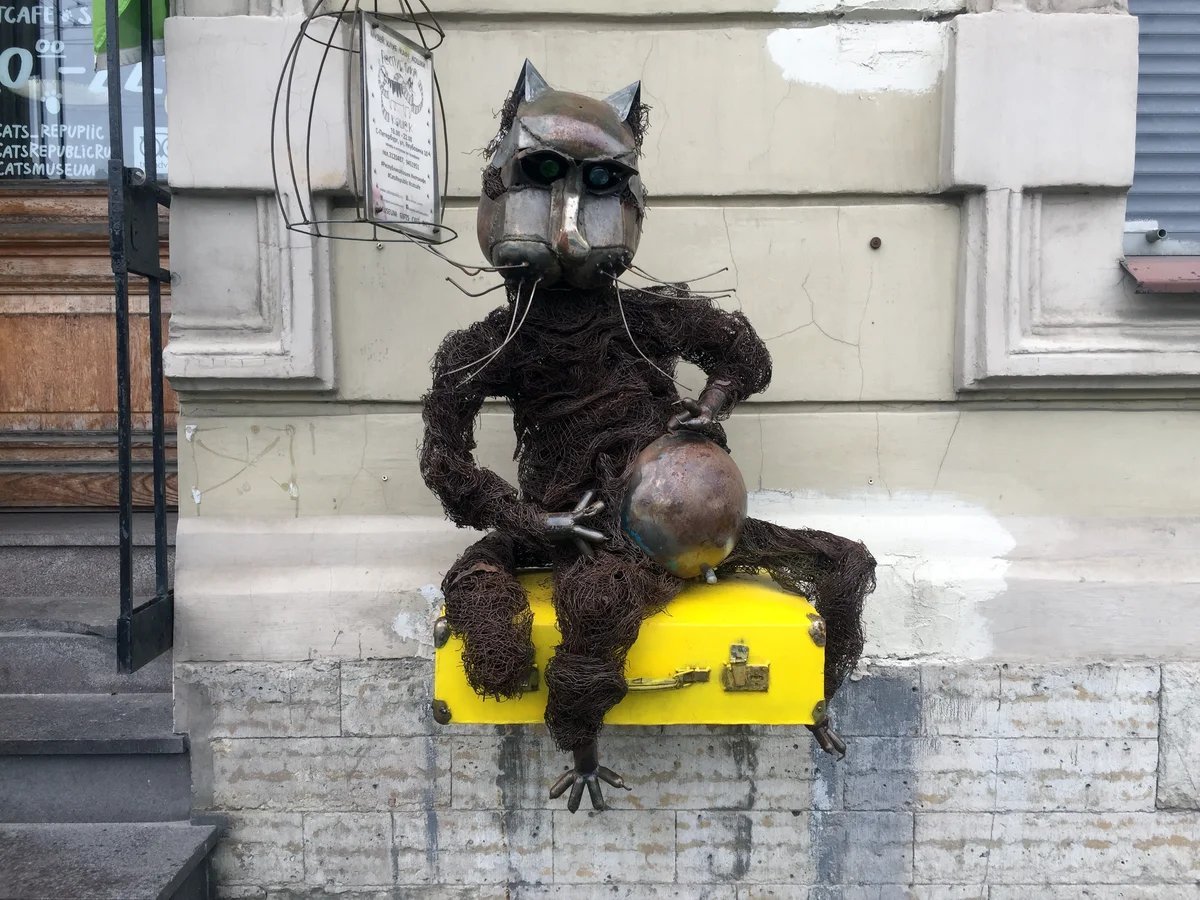 Памятник кот ученый в санкт петербурге