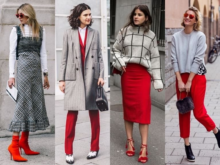 серый с красным в одежде. сочетание серого и красного в одежде. серое пальто сочетание цветов. сочетание серого и красного в одежде. сочетание красного и серого в одежде.