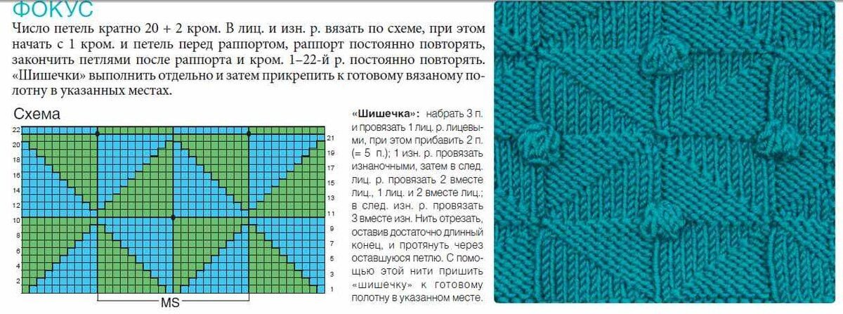 Двухсторонние узоры спицами для пледа схемы и описание