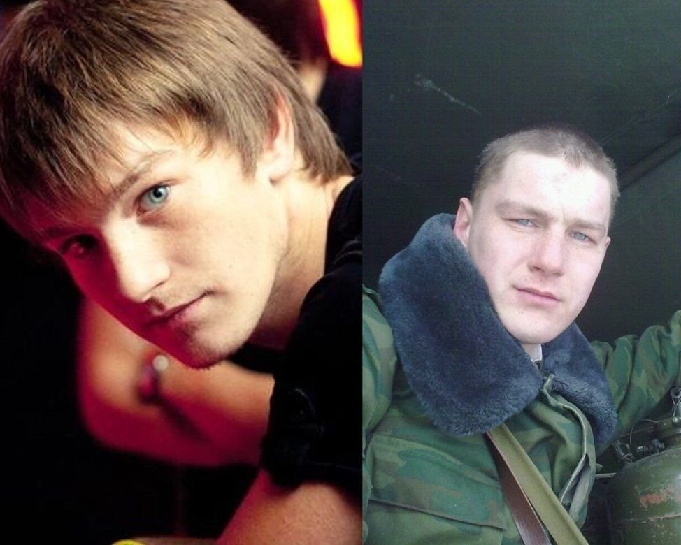 Фото парня до войны и после