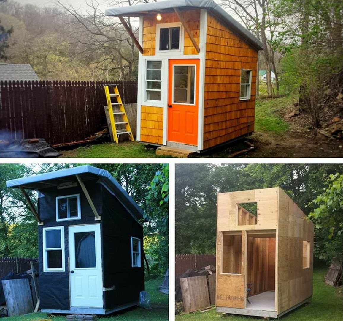 маленький летний домик. самодельные дачные домики. каркасник tiny house. самодельные дачные домики. летний домик.
